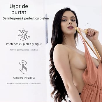 Patch silicon pentru ridicarea sânilor, formare invizibilă, acoperire pentru mameloane, potrivit pentru rochia de mireasă