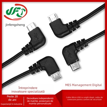 Cablu terminal unghiular Micro USB către 1,25 mm pentru camere de securitate și dispozitive purtabile inteligente