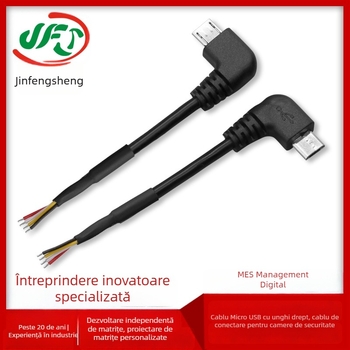 Cablu terminal unghiular Micro USB către 1,25 mm pentru camere de securitate și dispozitive purtabile inteligente