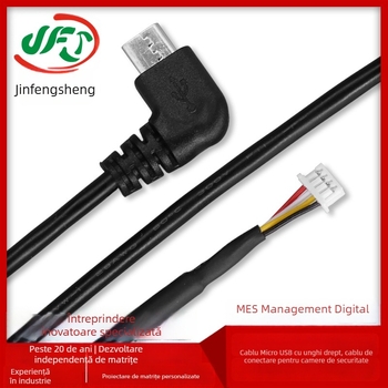 Cablu terminal unghiular Micro USB către 1,25 mm pentru camere de securitate și dispozitive purtabile inteligente