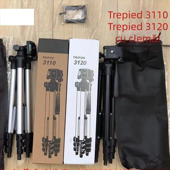 TF-3120 trepied pentru camere digitale, DSLR-uri și telefoane mobile