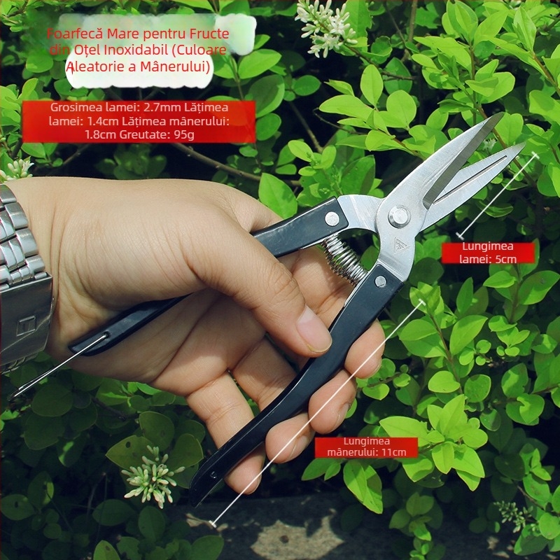 Foarfă telescopică pentru gard viu și unelte de grădină, uz casnic, tăierea gazonului, a florilor și a crengilor, design pliabil