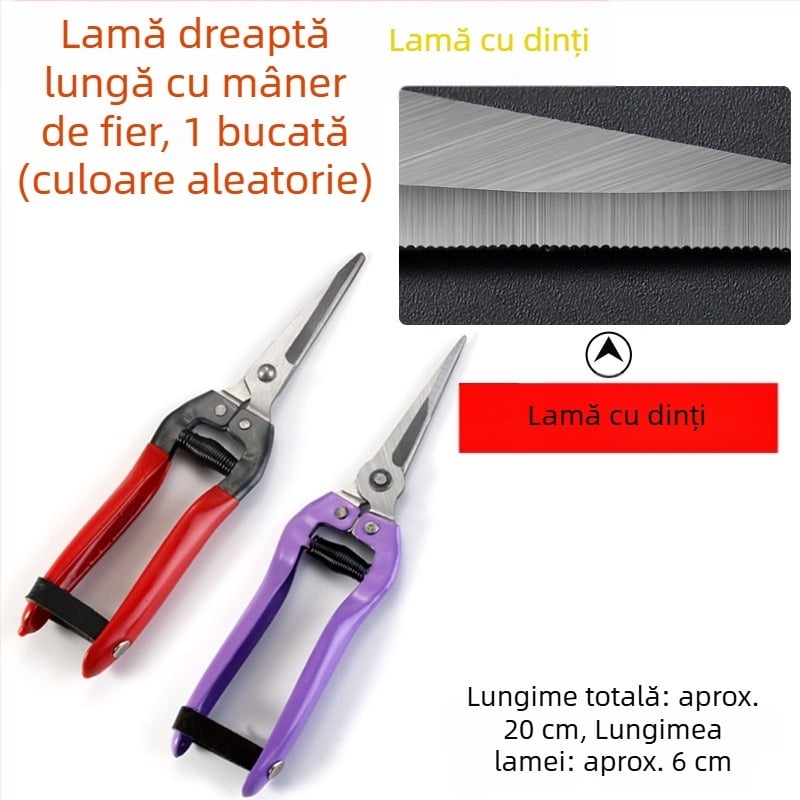 Foarfă telescopică pentru gard viu și unelte de grădină, uz casnic, tăierea gazonului, a florilor și a crengilor, design pliabil