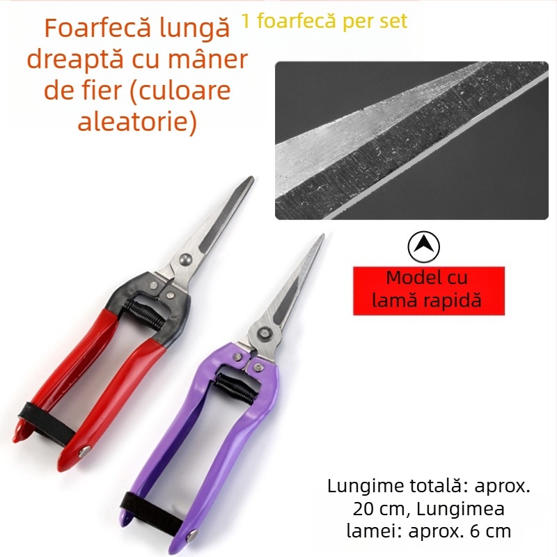 Foarfă telescopică pentru gard viu și unelte de grădină, uz casnic, tăierea gazonului, a florilor și a crengilor, design pliabil