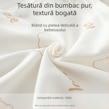 Nou-născut unisex, din bumbac 100%, pentru patru anotimpuri, set din două piese pentru bebeluși.