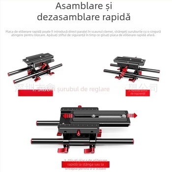 Xin Wenxuan 8053 kit DSLR 5D II cu șină pan-tilt, bază de conductă, focalizare urmă și protecție de iluminare