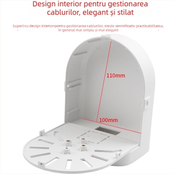 Suport pentru cameră semisferică, montaj pe perete, din plastic