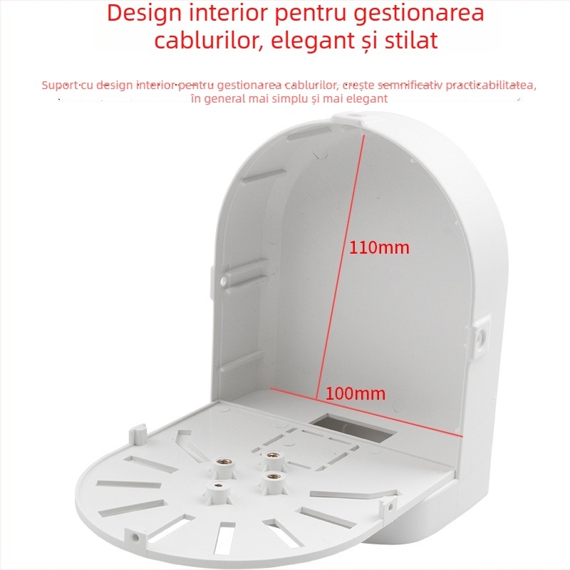 Suport pentru cameră semisferică, montaj pe perete, din plastic
