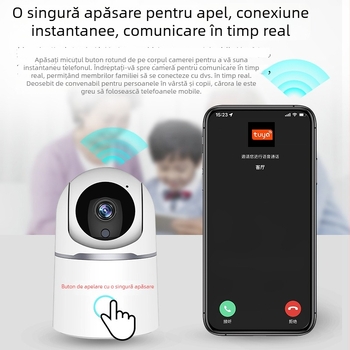 Tuya AI Cameră Smart Home Wi-Fi PTZ pentru Supraveghere