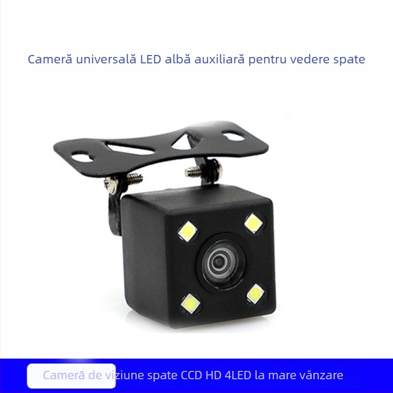 Cameră CCD pentru mers înapoi 12V HD, ecran mare, unghi larg, viziune de noapte pentru mașină