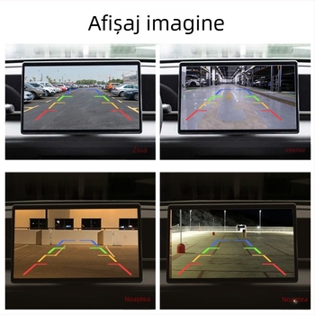 Cameră auto AHD1080P cu vedere de noapte și lentilă pentru oglinda retrovizoare, navigare pe ecran mare