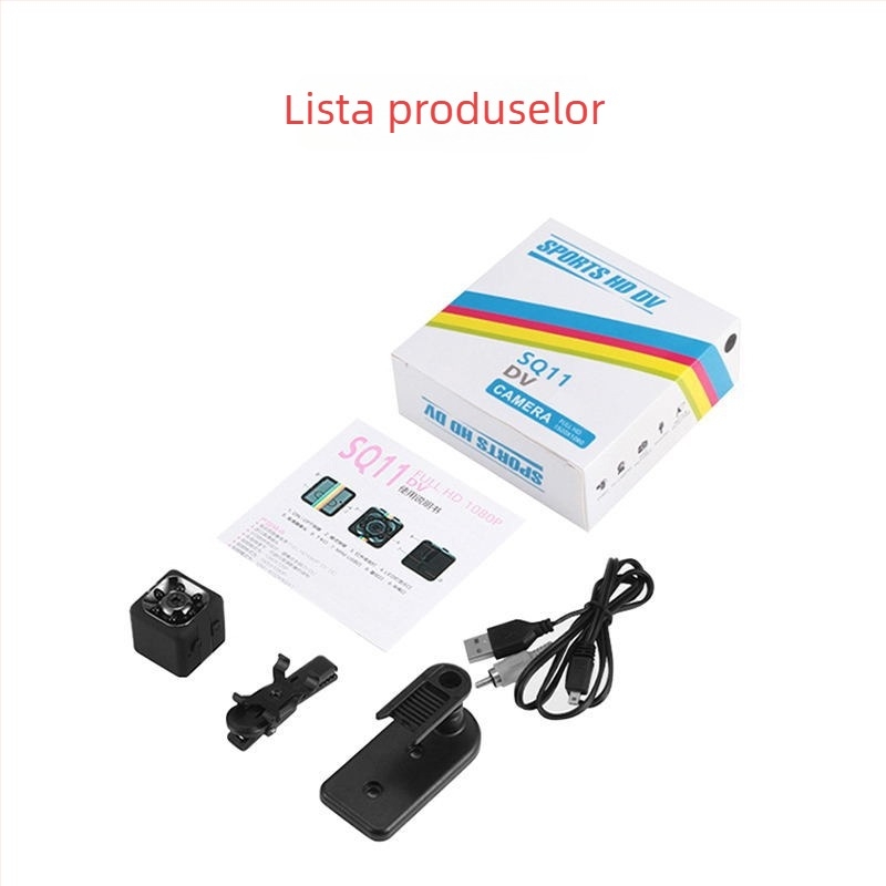 SQ11 Cameră de Acțiune Mini pentru Sport în Aer Liber, Înregistrare Video 1080p HD