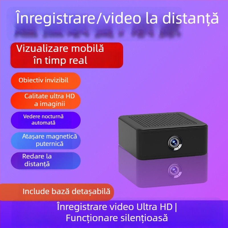 Cameră WiFi pentru monitorizare la distanță, pentru casă, monitor fără fir, DVR portabil 1080p