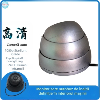 Cameră cu cupolă 1080p pentru autobuze — vizionare nocturnă și unghi larg