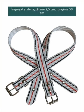 Bretele extinse și groase pentru electrician, curea din nylon pentru cățărare pe stâlpi, bretele de picior rezistente la uzură cu accesorii pentru pantofi din fier, un set