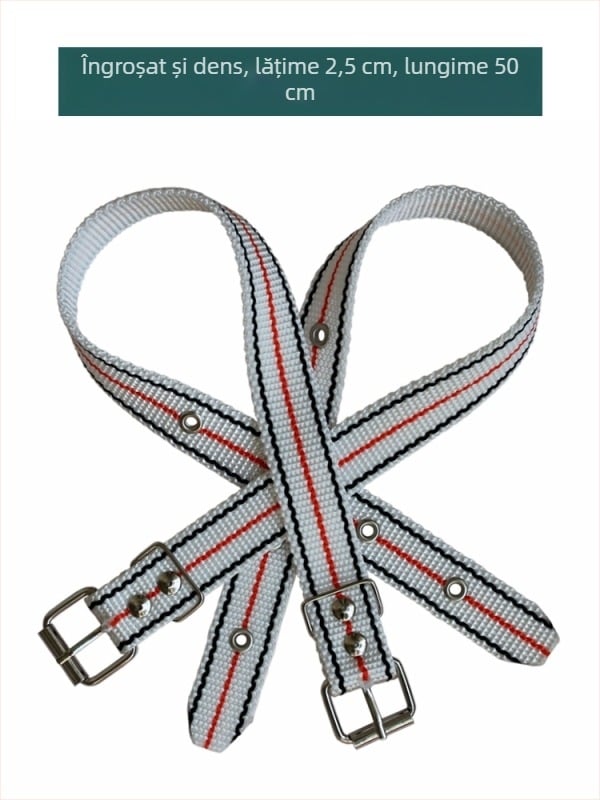 Bretele extinse și groase pentru electrician, curea din nylon pentru cățărare pe stâlpi, bretele de picior rezistente la uzură cu accesorii pentru pantofi din fier, un set