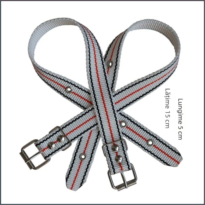Bretele extinse și groase pentru electrician, curea din nylon pentru cățărare pe stâlpi, bretele de picior rezistente la uzură cu accesorii pentru pantofi din fier, un set