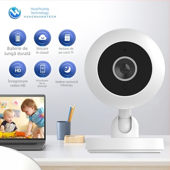 A2 Cameră wireless Wi‑Fi pentru casă inteligentă, intercom la distanță, supraveghere HD