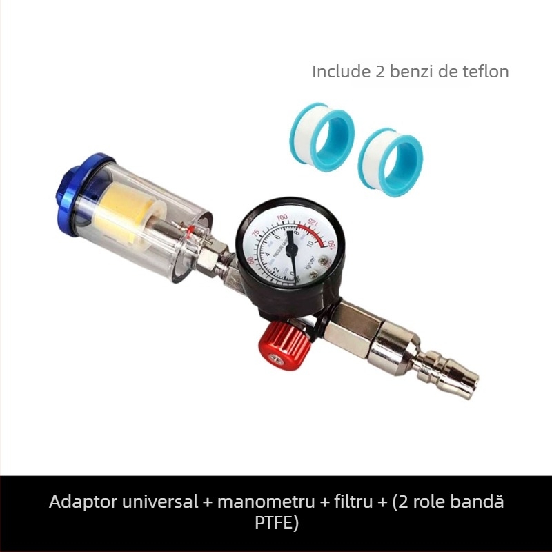 Filtru separator ulei-apă pentru pistol de vopsit și compresor de aer, separator de vapori de apă, accesorii pistol de vopsit