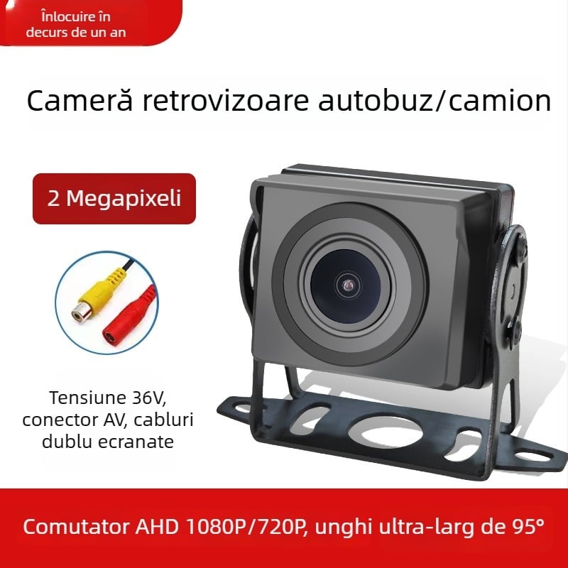 Cameră de mers înapoi pentru autobuze și camioane, vedere noapte Starlight, culoare 1080p/720p