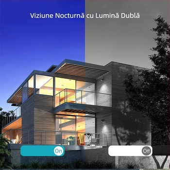 K30 Cameră de supraveghere exterioră cu două obiective, 1080p, vedere de noapte color, urmărire inteligentă a oamenilor și monitorizare la distanță