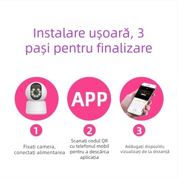 Monitor HD pentru cameră de uz casnic, cu Wi-Fi, vizualizare nocturnă, intercom vocal 4G și monitorizare de la distanță