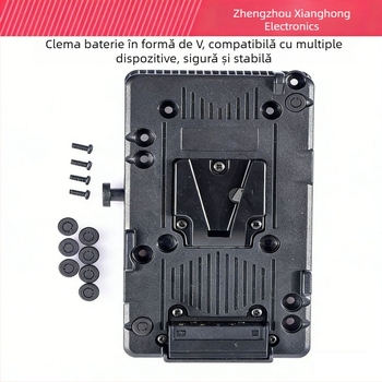 Noua placă de baterie V-mount din metal pentru camere, kit monitor, aliaj de aluminiu