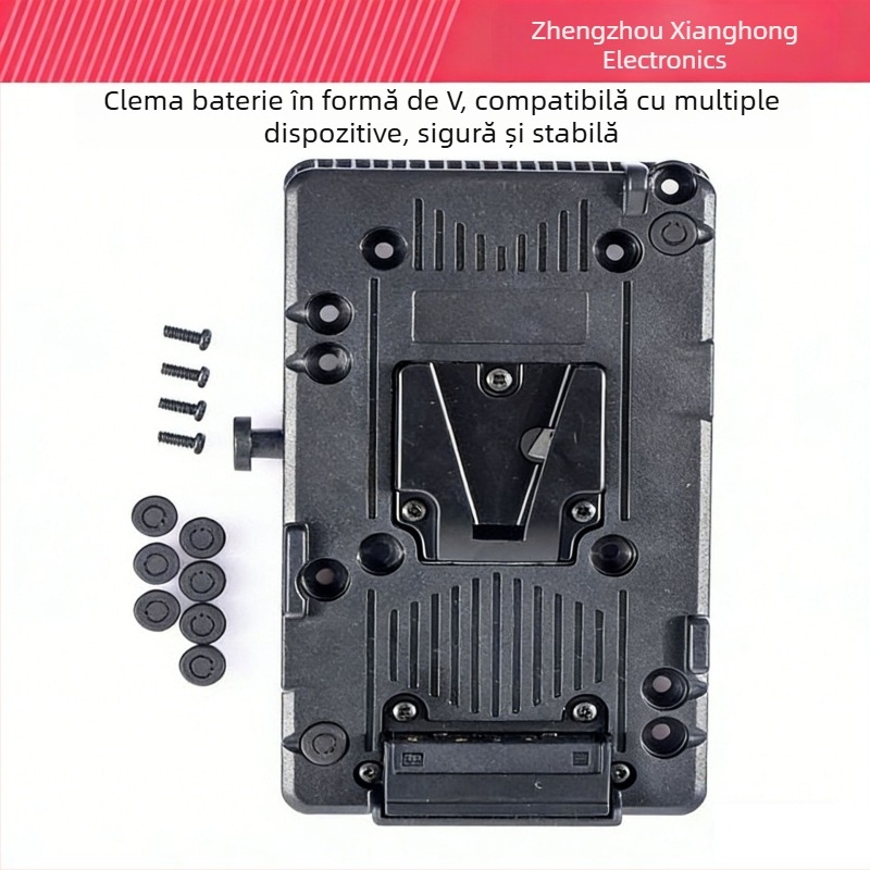 Noua placă de baterie V-mount din metal pentru camere, kit monitor, aliaj de aluminiu