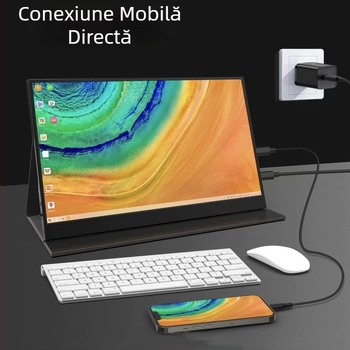 Monitor portabil cu ecran tactil de 15,6'' pentru Xbox, PS5, Switch și PC