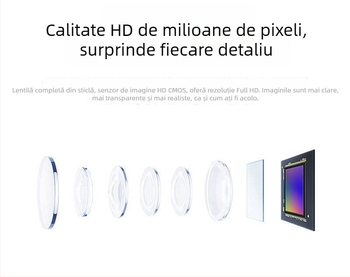 A9 Cameră wireless cu Wi‑Fi pentru vizionare pe mobil, ultra‑clară, cameră de rețea pentru interior și exterior