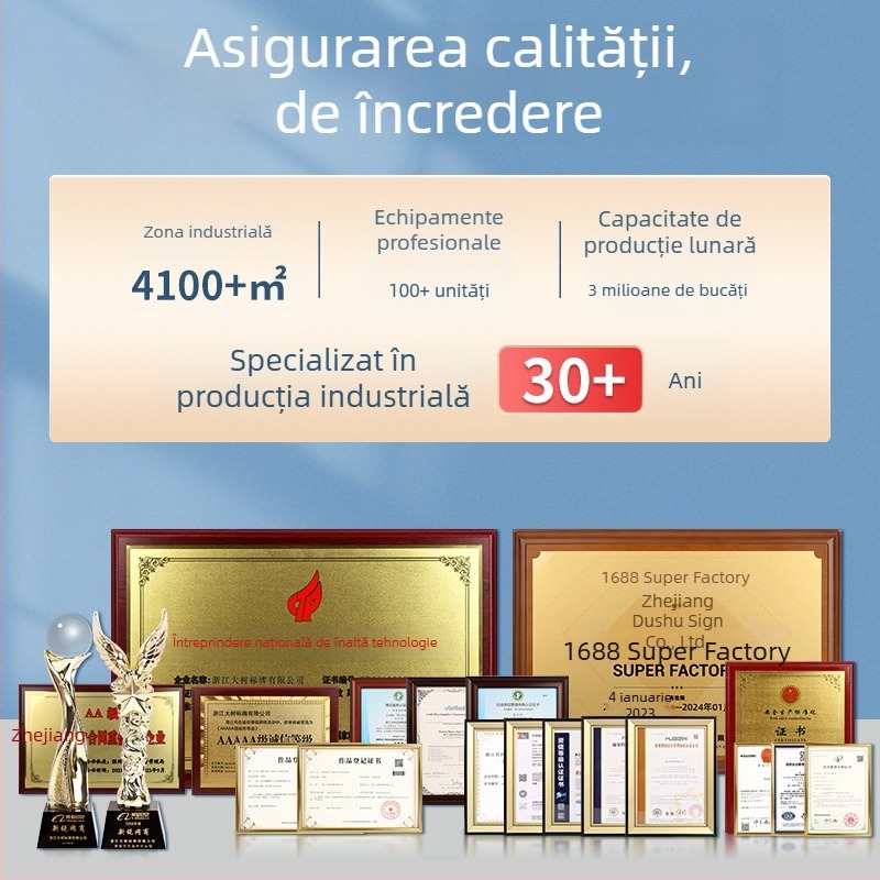 Semnal de securitate PVC reflectorizant pentru șantiere — avertisment, interdicție de fumat, potrivit pentru ateliere și fabrici, materiale PVC, aluminiu și acrilic