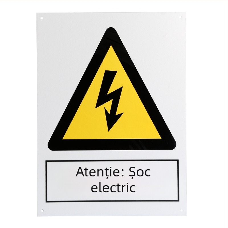 Semnal de securitate PVC reflectorizant pentru șantiere — avertisment, interdicție de fumat, potrivit pentru ateliere și fabrici, materiale PVC, aluminiu și acrilic