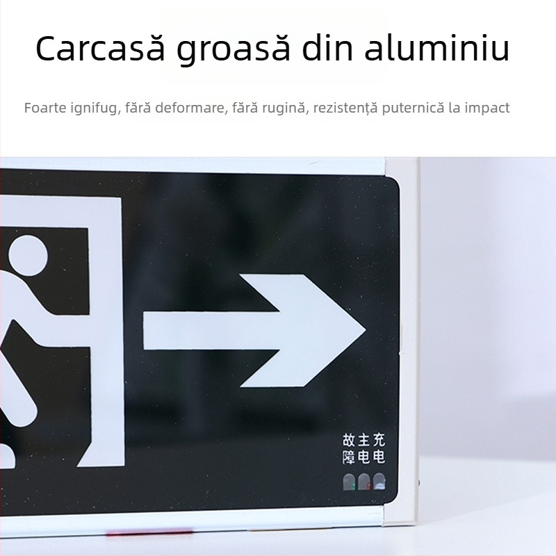 Indicator de incendiu alimentat cu baterii, montaj pe suprafață sau încastrat, 36V, LED backup