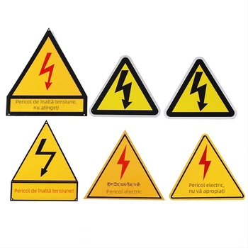 Semne de siguranță personalizate, semne de avertizare pentru pericole, semne reflectorizante de avertizare la incendiu pentru depozite, fabrici, drumuri și șantiere