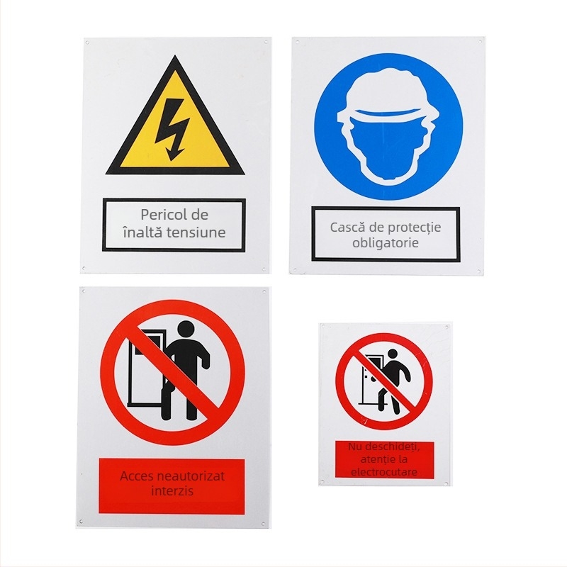 Semne de siguranță personalizate, semne de avertizare pentru pericole, semne reflectorizante de avertizare la incendiu pentru depozite, fabrici, drumuri și șantiere
