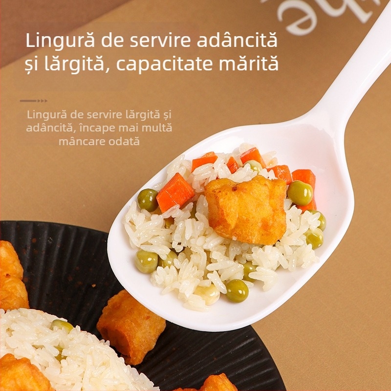 Lingură de servire din plastic, capacitate mare, pentru bufet/cafenea