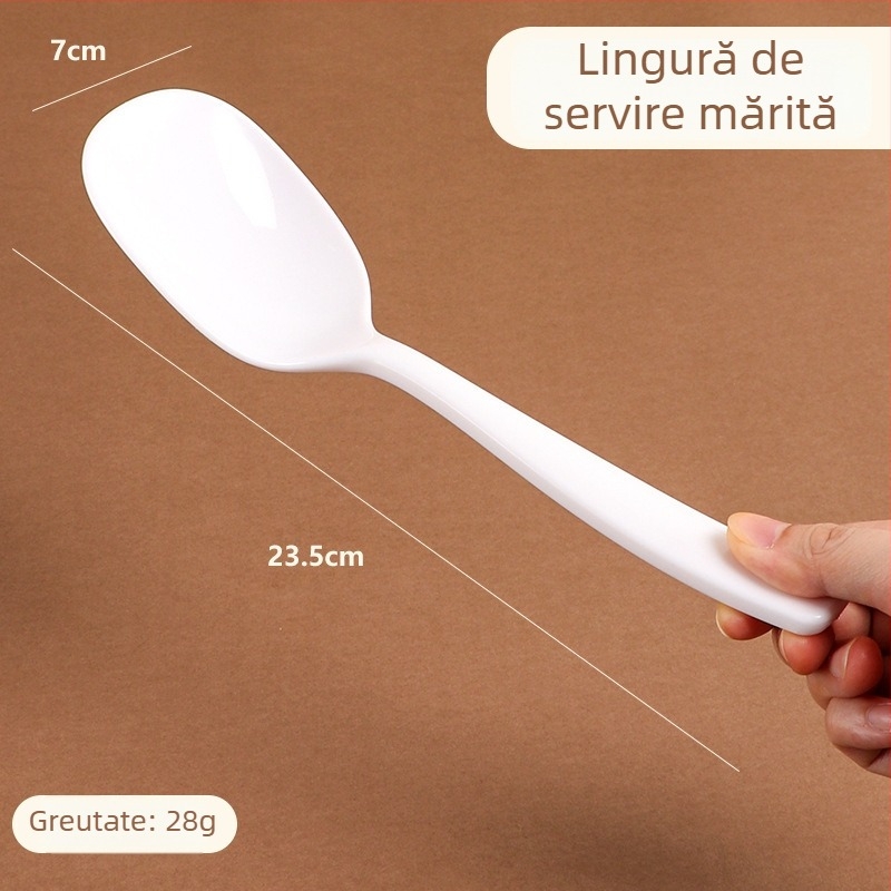 Lingură de servire din plastic, capacitate mare, pentru bufet/cafenea
