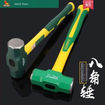 Power Lion ciocan octogonal cu mâner din fibră de sticlă, cap din oțel cu conținut înalt de carbon, 2–16 lb, model W0335A