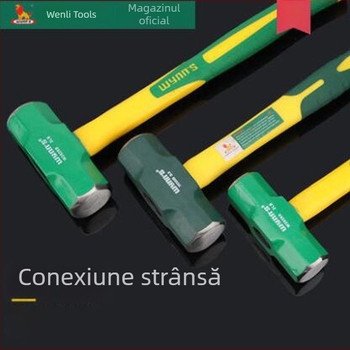 Power Lion ciocan octogonal cu mâner din fibră de sticlă, cap din oțel cu conținut înalt de carbon, 2–16 lb, model W0335A