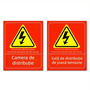 Semne de siguranță pentru tabloul de distribuție, etichete de avertizare pentru atelier, personalizate