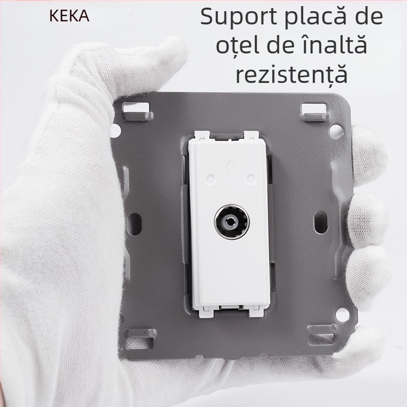 Keka 86 Panou de perete ascuns CCTV pentru TV cu Gigabit Ethernet și port Coaxial TV