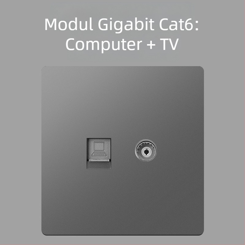 Keka 86 Panou de perete ascuns CCTV pentru TV cu Gigabit Ethernet și port Coaxial TV