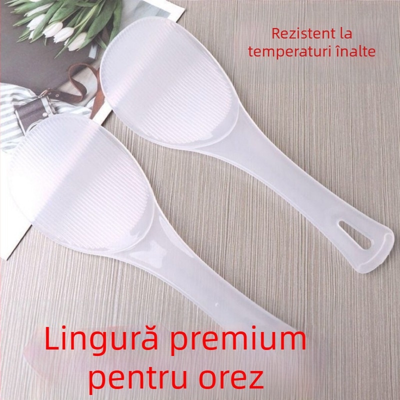 Lingură pentru orez, antiaderentă, alimentară, rezistentă la temperaturi înalte, plată, grosime extra