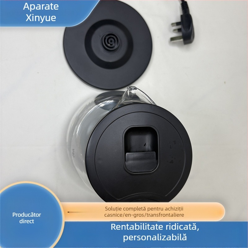 Fierbător electric din sticlă, capacitate mare, multifunctional pentru fierberea apei, infuzie și preparare ceai, 1,5–2 L, oprire automată, potrivit 6 persoane sau mai mult