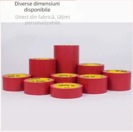 Bandă roșie de avertizare din PVC pentru marcarea podelei și siguranță împotriva incendiilor — 12mm x 18yd