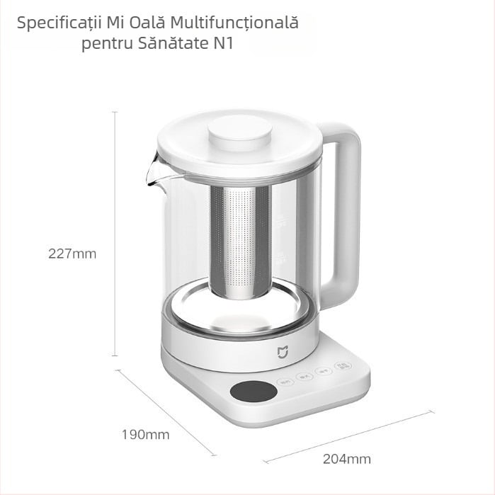 Mi Jia Ceainic multifuncțional N1 – Ceainic izolat 1,5 L pentru birou, casă sau cămin
