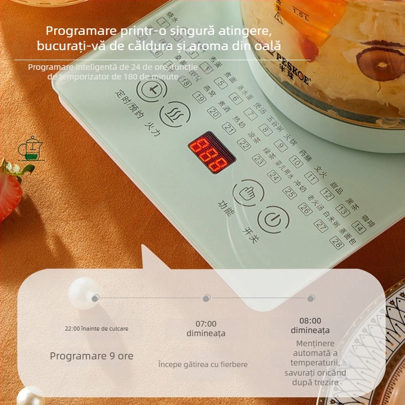 Oală de sănătate hemisferică în cutie cadou, multifuncțională pentru uz casnic, complet automată