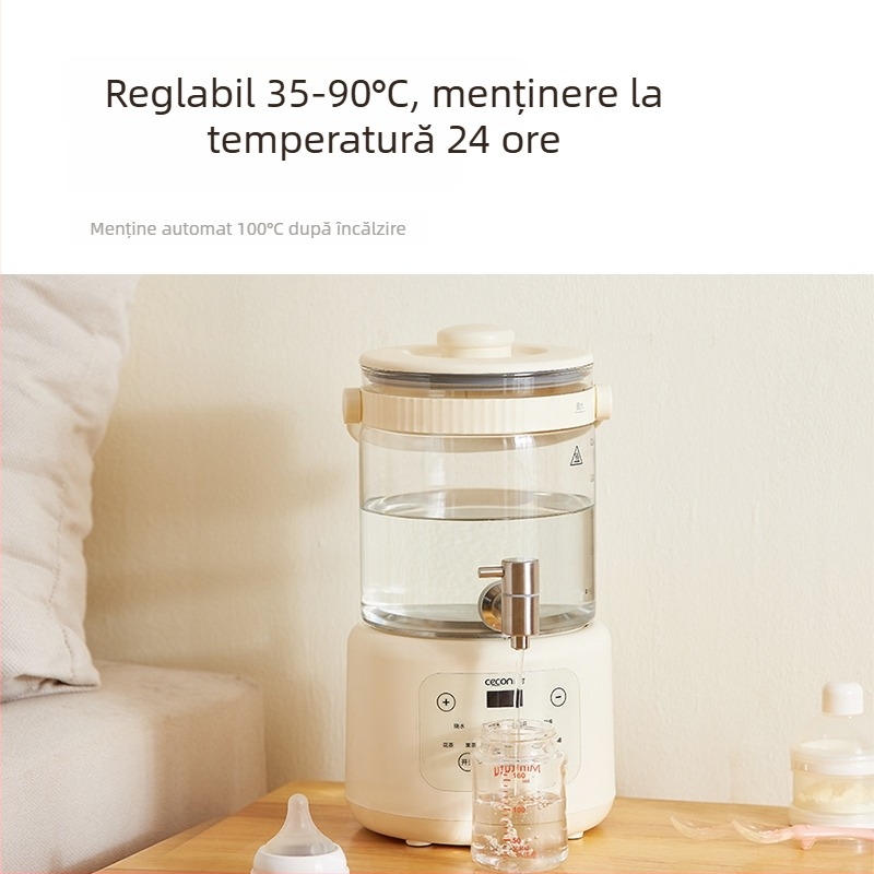 Ceainic inteligent cu temperatură constantă, cu funcții integrate de fierbere și infuzare, fierbător de apă, ceainic mare pentru ceaiuri cu flori, pentru uz casnic
