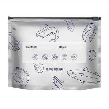 Pungi de conservare cu folie de aluminiu, etanșe, pentru frigider și congelator, compatibile cu cuptorul cu microunde, set 10 bucăți