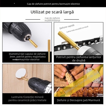 Cap de șlefuit cu diamant ceramic pentru pilă electrică și mașini de șlefuit lanțuri – accesoriu pentru pilă circulară